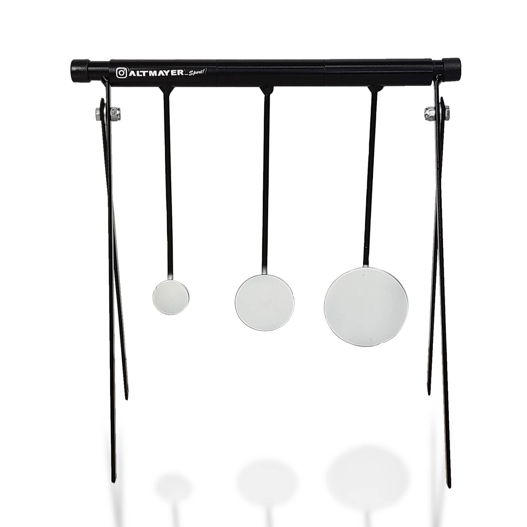 Alvo Rotatório Triplo para Tiro Esportivo