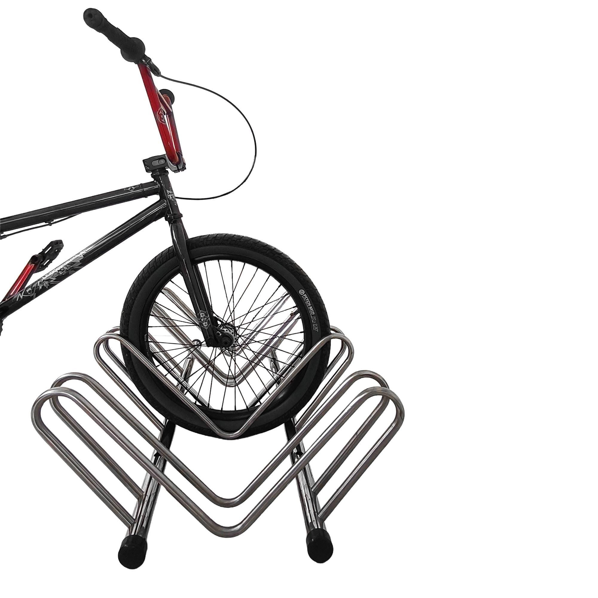 Bicicletário de Chão 4 Vagas em Inox