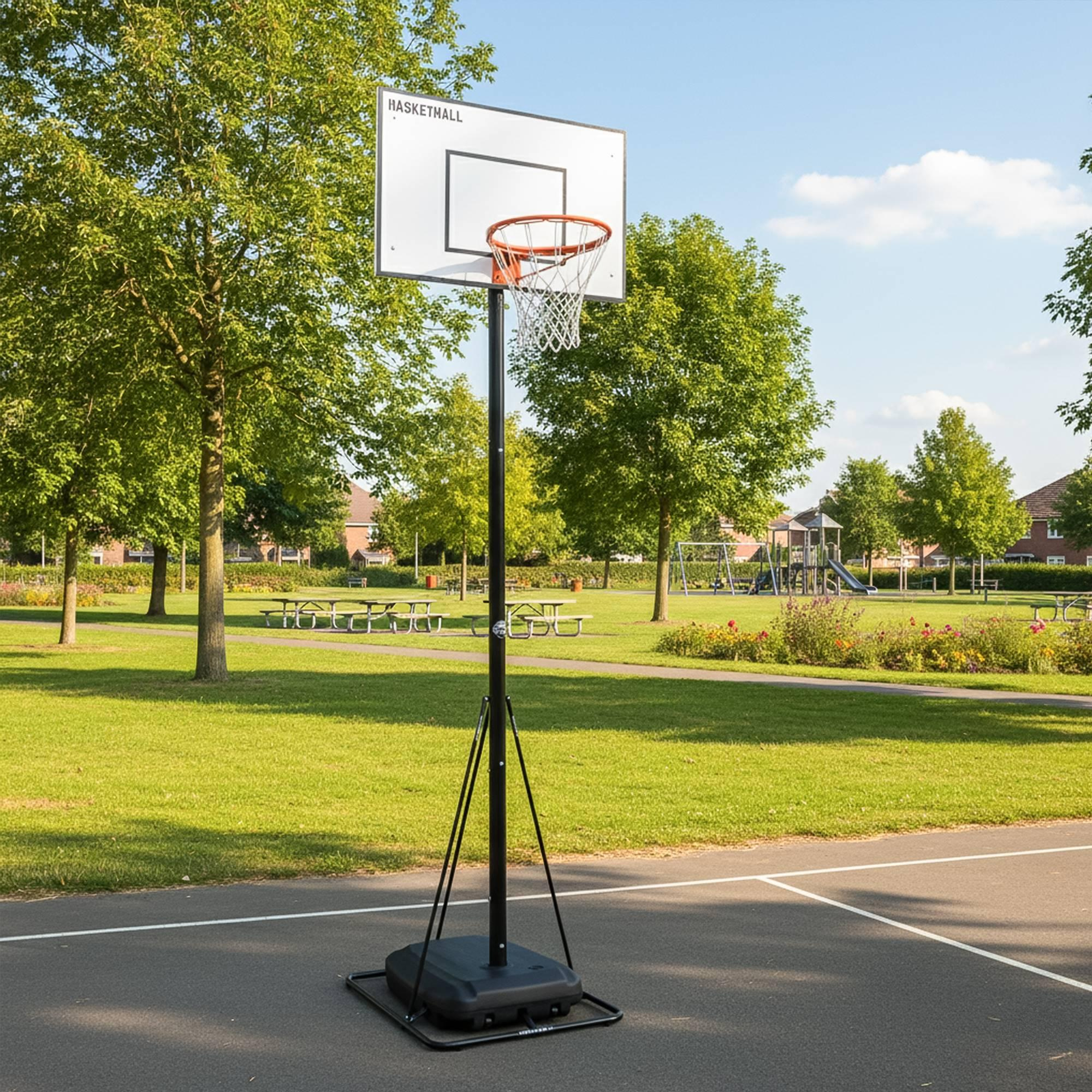Tabela de Basquete Ajustável e Desmontável com Base D'água