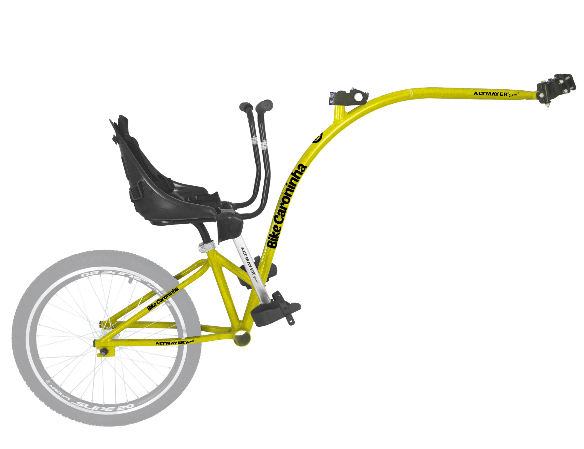 Bike Caroninha Baby Quadro Amarelo com Assento Preto