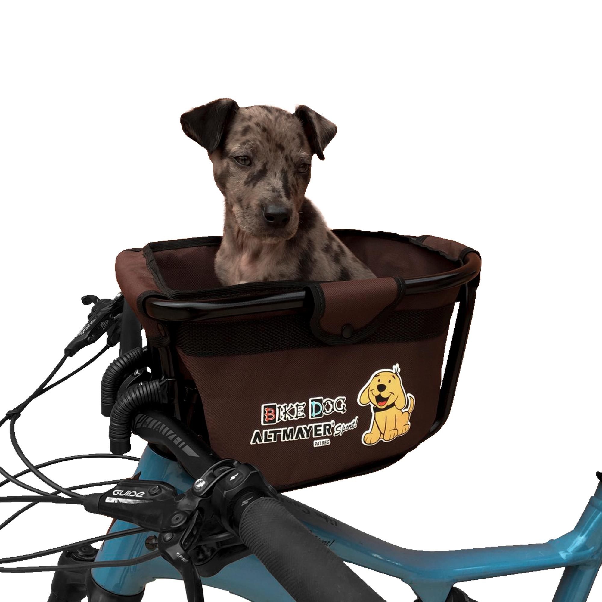 Cadeirinha para Pets Frontal Bike Dog Marrom