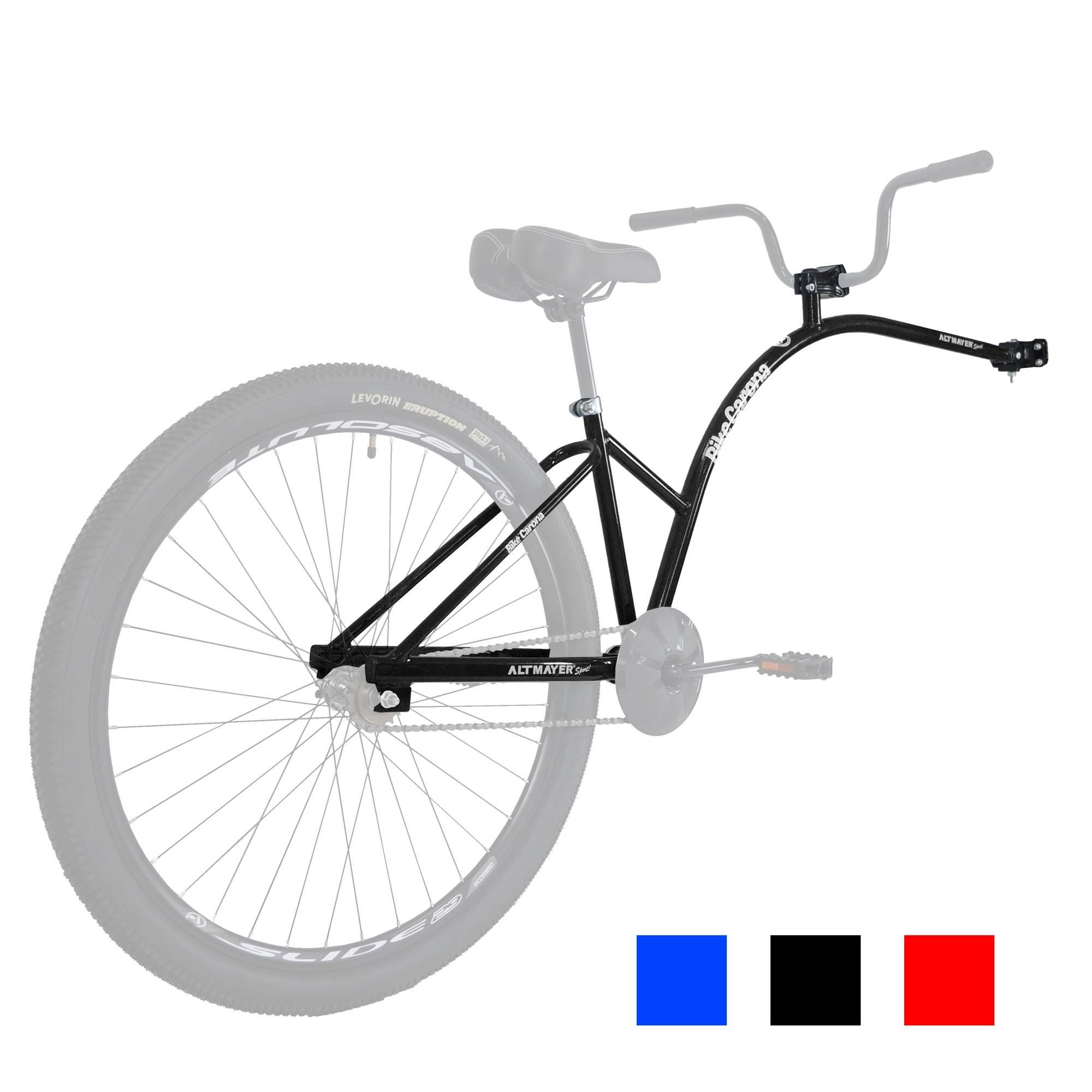Quadro Bike Carona Aro 29 Reboque de Bicicleta para Adultos Preto
